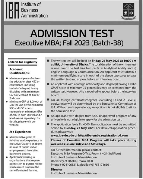 army iba admission circular 2024|Undergraduate Admission Schedule .
